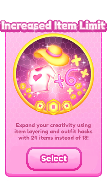 Increased Item Limit..